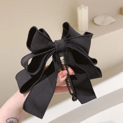 Banana Clip Hair Ornament With Ribbon Bow